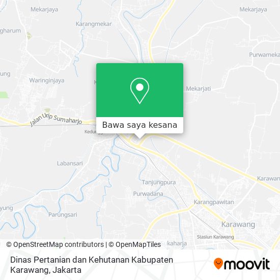 Peta Dinas Pertanian dan Kehutanan Kabupaten Karawang