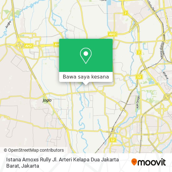 Peta Istana Amoxs Rully Jl. Arteri Kelapa Dua Jakarta Barat