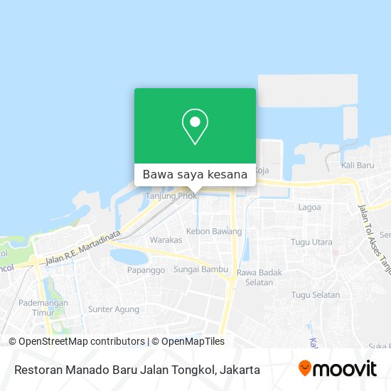 Peta Restoran Manado Baru Jalan Tongkol