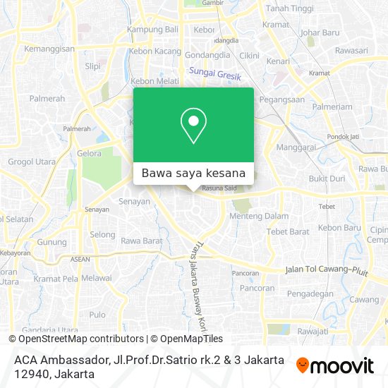 Peta ACA Ambassador, Jl.Prof.Dr.Satrio rk.2 & 3 Jakarta 12940