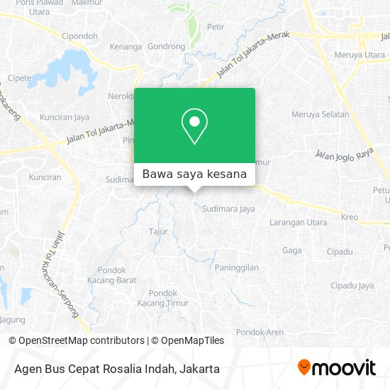 Peta Agen Bus Cepat Rosalia Indah