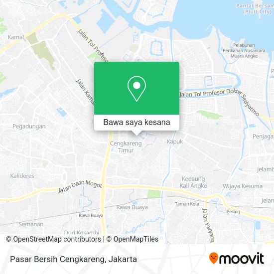 Peta Pasar Bersih Cengkareng