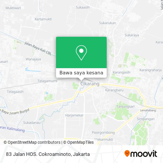 Peta 83 Jalan HOS. Cokroaminoto