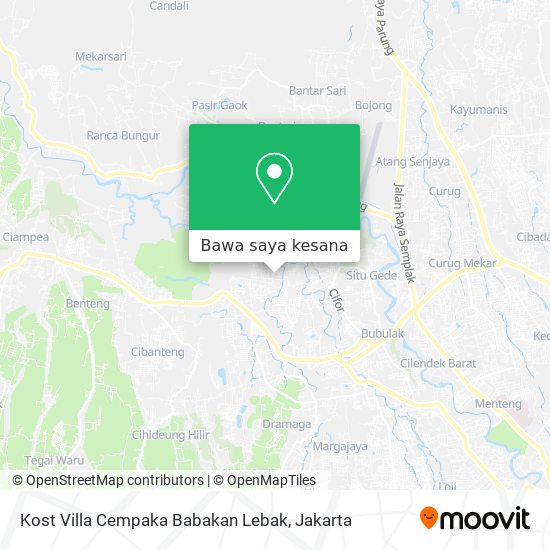 Peta Kost Villa Cempaka Babakan Lebak