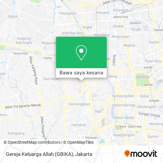 Peta Gereja Keluarga Allah (GBIKA)