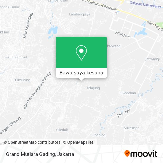 Peta Grand Mutiara Gading