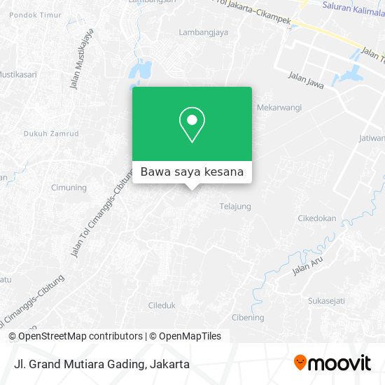 Peta Jl. Grand Mutiara Gading