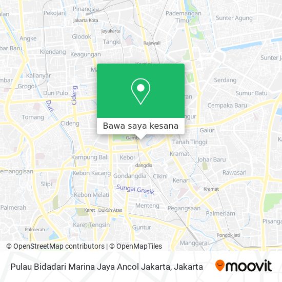 Peta Pulau Bidadari
Marina Jaya Ancol Jakarta