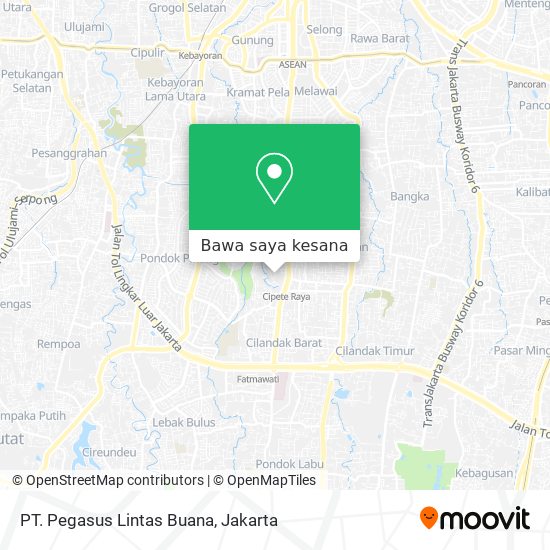 Peta PT. Pegasus Lintas Buana