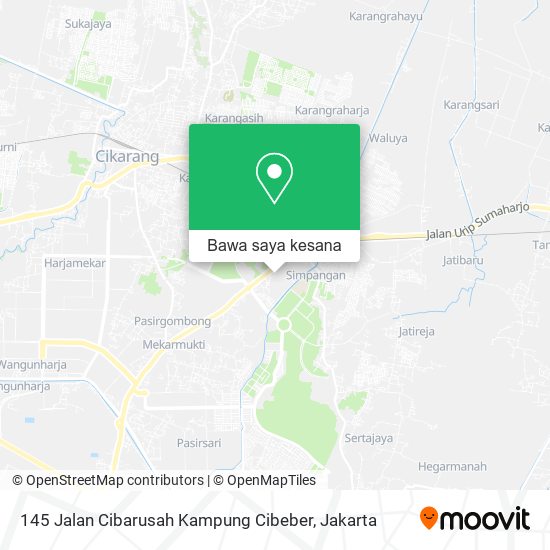 Peta 145 Jalan Cibarusah Kampung Cibeber