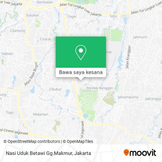 Peta Nasi Uduk Betawi Gg.Makmur