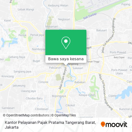 Peta Kantor Pelayanan Pajak Pratama Tangerang Barat