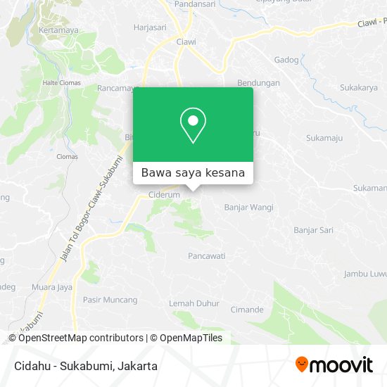 Peta Cidahu - Sukabumi