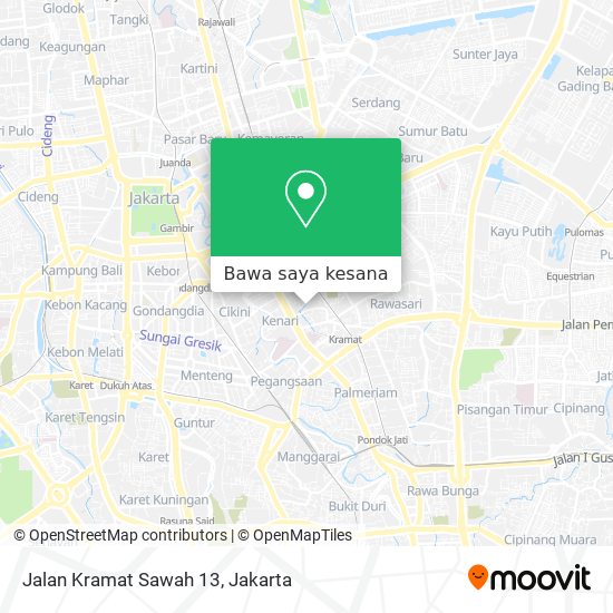 Peta Jalan Kramat Sawah 13