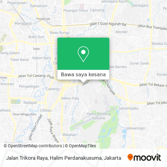 Peta Jalan Trikora Raya, Halim Perdanakusuma