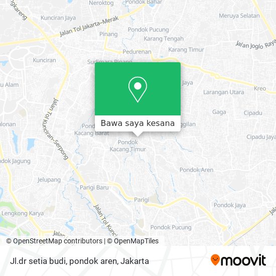 Peta Jl.dr setia budi, pondok aren