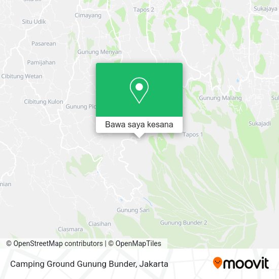 Peta Camping Ground Gunung Bunder