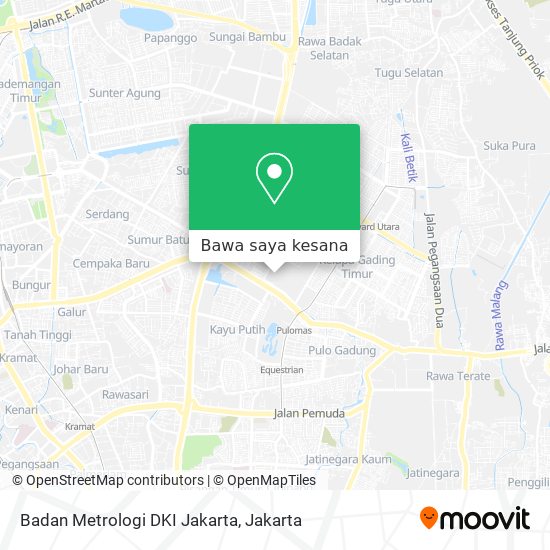 Peta Badan Metrologi DKI Jakarta