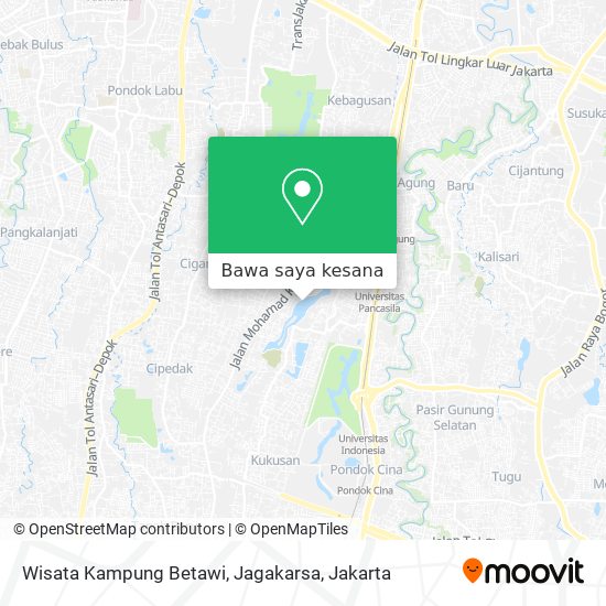 Peta Wisata Kampung Betawi, Jagakarsa