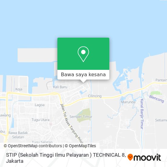 Peta STIP (Sekolah Tinggi Ilmu Pelayaran ) TECHNICAL 8