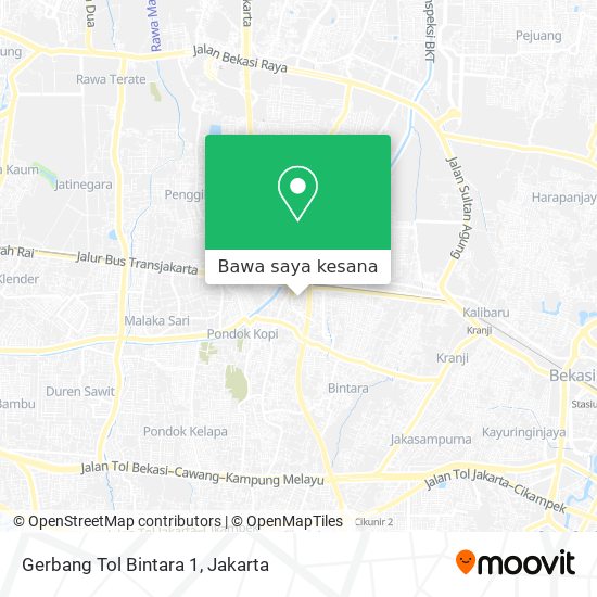 Peta Gerbang Tol Bintara 1