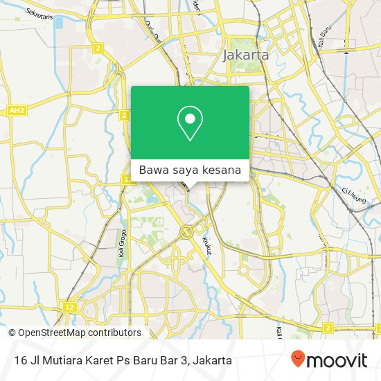 Peta 16 Jl Mutiara Karet Ps Baru Bar 3