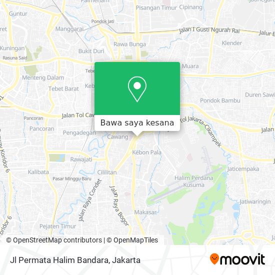 Peta Jl Permata Halim Bandara