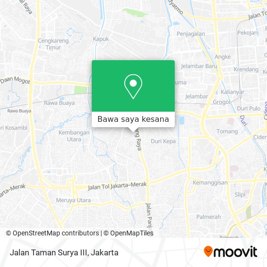 Peta Jalan Taman Surya III