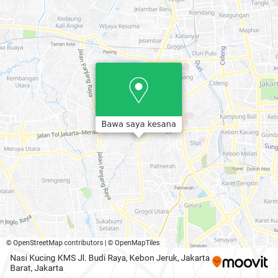 Peta Nasi Kucing KMS Jl. Budi Raya, Kebon Jeruk, Jakarta Barat