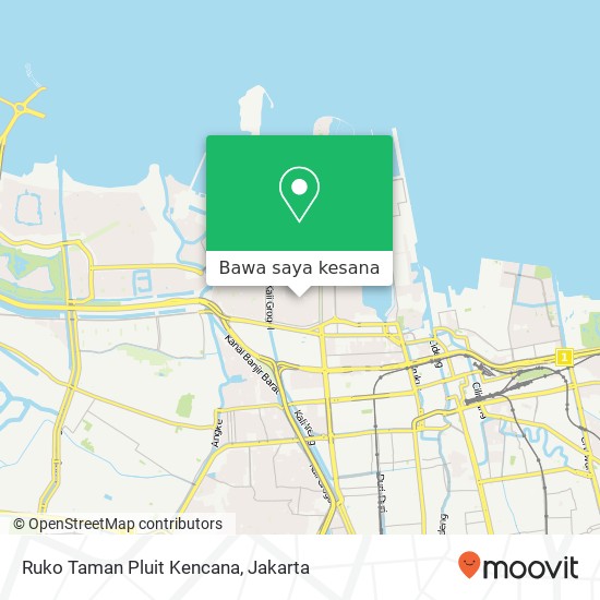 Peta Ruko Taman Pluit Kencana