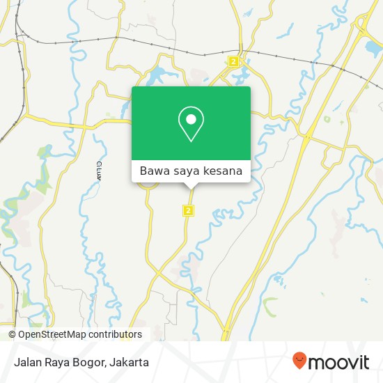 Peta Jalan Raya Bogor