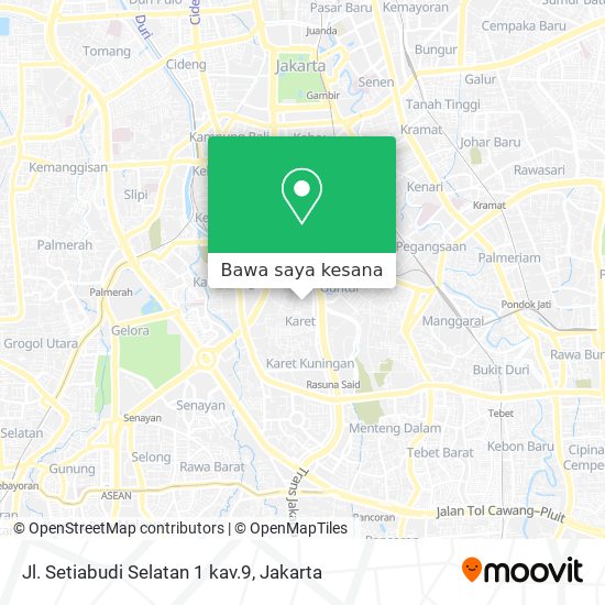 Peta Jl. Setiabudi Selatan 1 kav.9