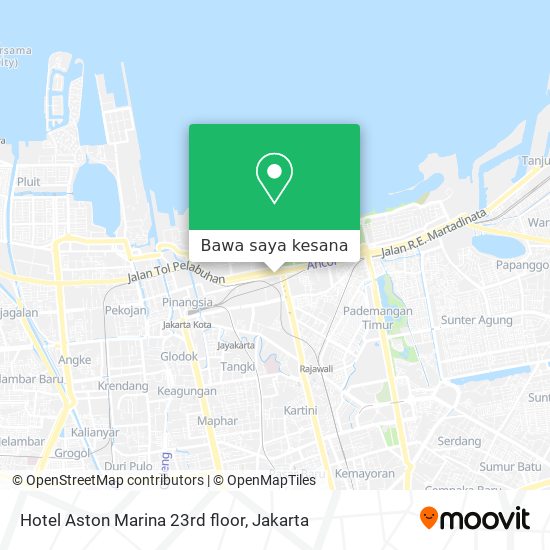 Peta Hotel Aston Marina 23rd floor