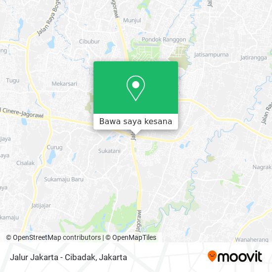 Peta Jalur Jakarta - Cibadak