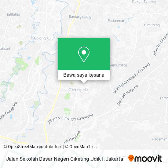 Peta Jalan Sekolah Dasar Negeri Ciketing Udik I