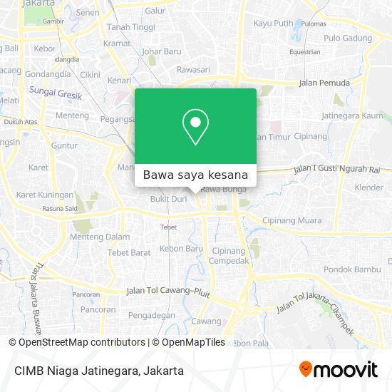 Peta CIMB Niaga Jatinegara