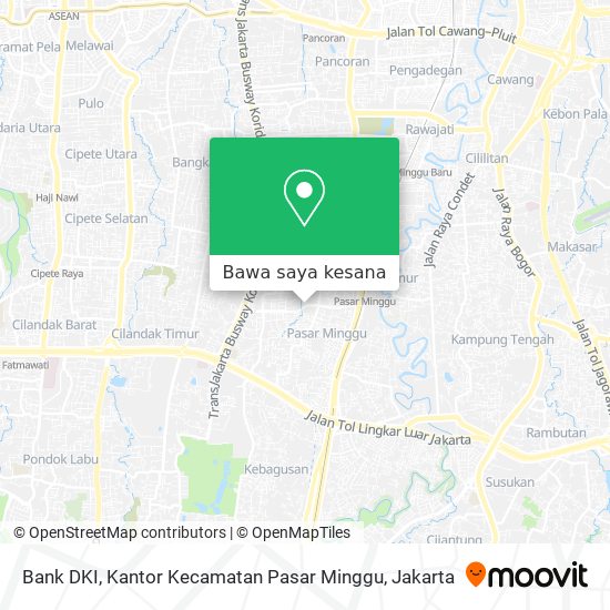 Peta Bank DKI, Kantor Kecamatan Pasar Minggu