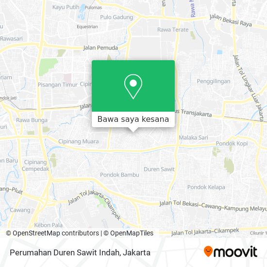 Peta Perumahan Duren Sawit Indah