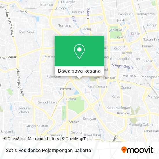 Peta Sotis Residence Pejompongan
