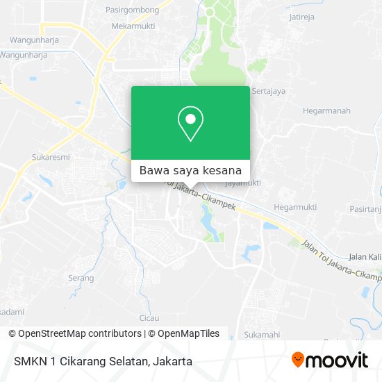 Peta SMKN 1 Cikarang Selatan