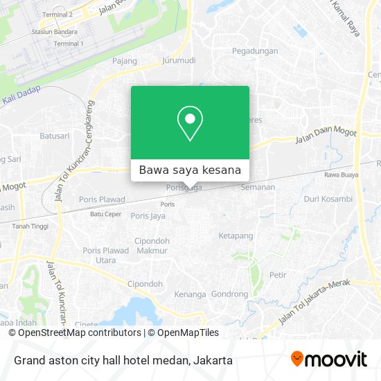 Peta Grand aston city hall hotel medan
