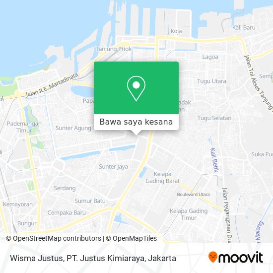 Peta Wisma Justus, PT. Justus Kimiaraya