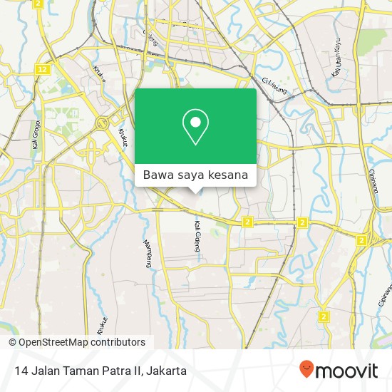 Peta 14 Jalan Taman Patra II