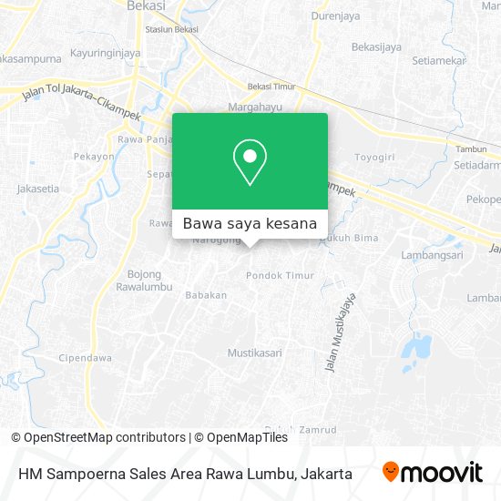 Peta HM Sampoerna Sales Area Rawa Lumbu