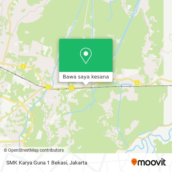 Peta SMK Karya Guna 1 Bekasi