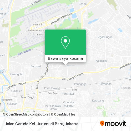 Peta Jalan Garuda Kel. Jurumudi Baru