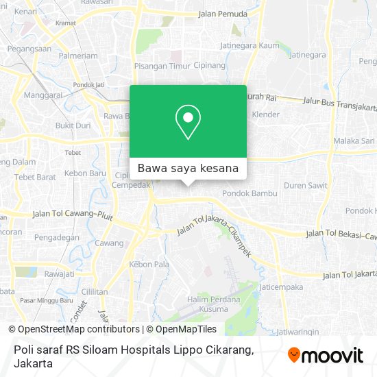 Peta Poli saraf RS Siloam Hospitals Lippo Cikarang