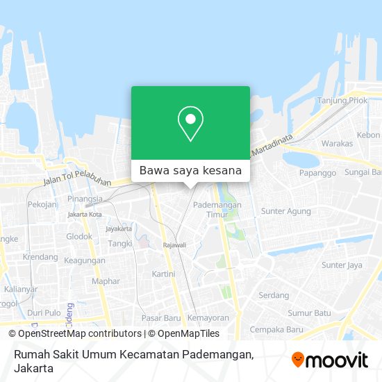 Peta Rumah Sakit Umum Kecamatan Pademangan