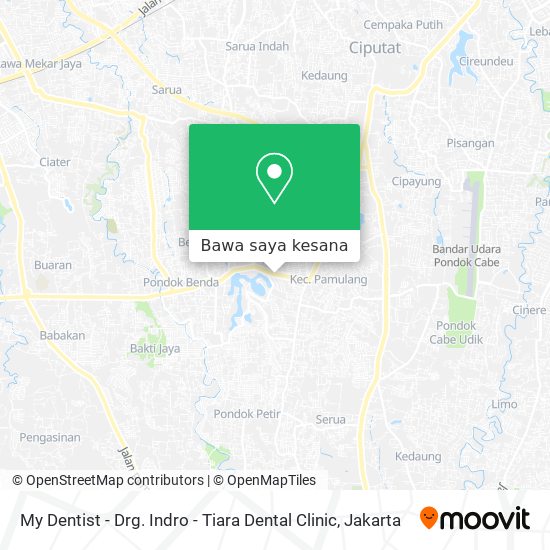 Peta My Dentist - Drg. Indro - Tiara Dental Clinic