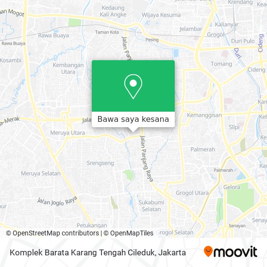 Peta Komplek Barata Karang Tengah Cileduk